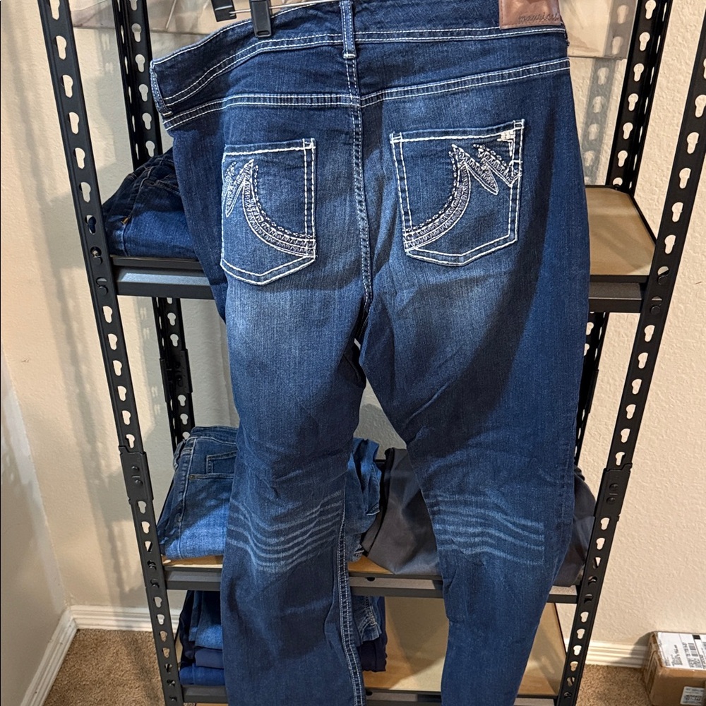 Maurices Dark Blue Boot Cut Jeans - Picture 3 of 5